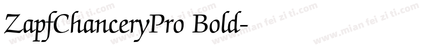 ZapfChanceryPro Bold字体转换